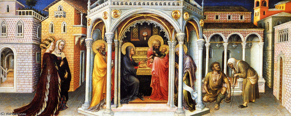 Wikioo.org - The Encyclopedia of Fine Arts - Painting, Artwork by Gentile Da Fabriano - The presentation in the temple