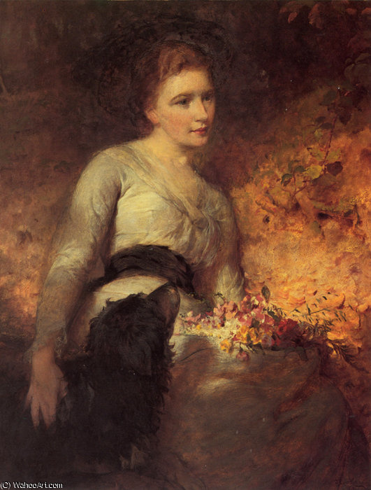 Wikioo.org - The Encyclopedia of Fine Arts - Painting, Artwork by George Elgar Hicks - GE Jane Isabella Baird