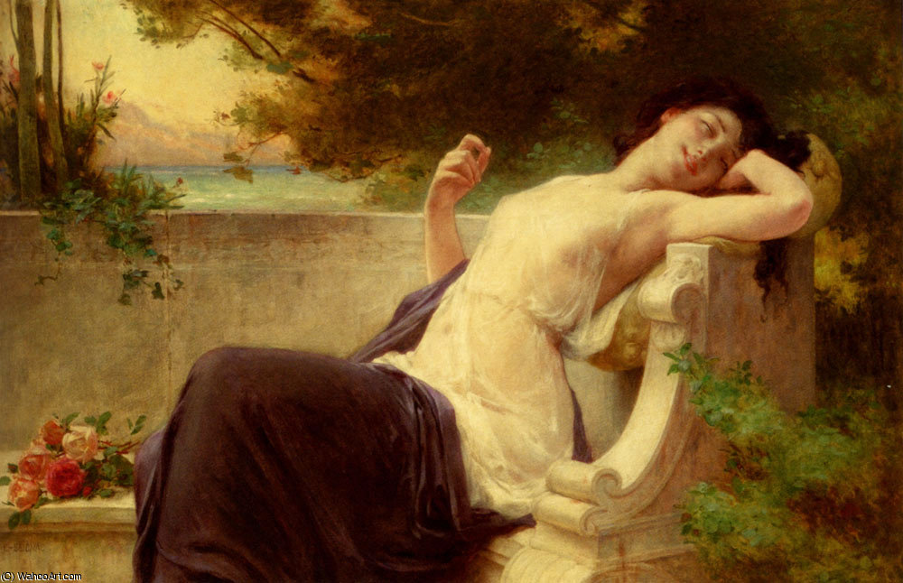 Wikioo.org – L'Encyclopédie des Beaux Arts - Peinture, Oeuvre de Guillaume Seignac - Une sieste