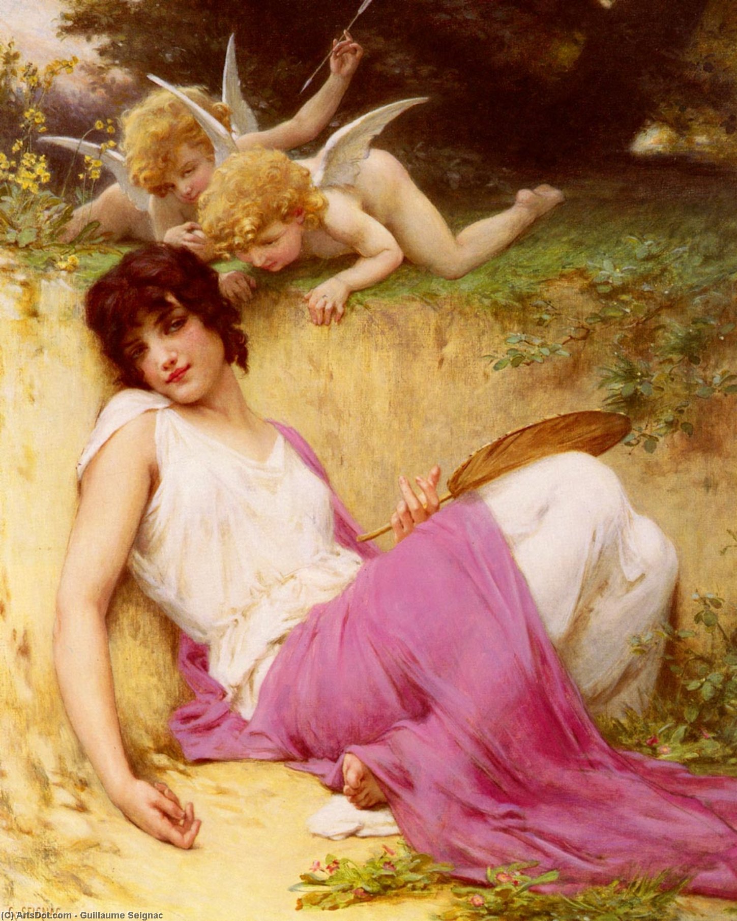 Wikioo.org - The Encyclopedia of Fine Arts - Painting, Artwork by Guillaume Seignac - L innocence