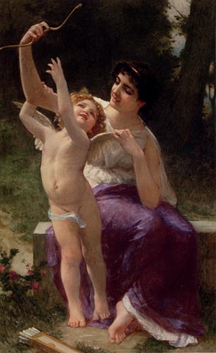 Wikioo.org – La Enciclopedia de las Bellas Artes - Pintura, Obras de arte de Guillaume Seignac - Venus y Cupido
