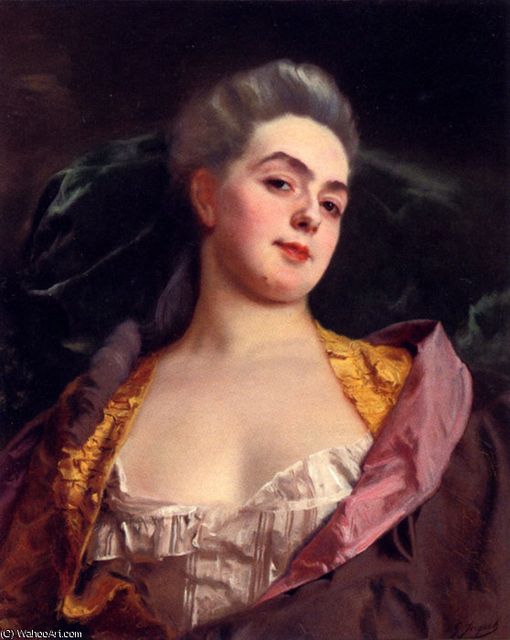 WikiOO.org - Εγκυκλοπαίδεια Καλών Τεχνών - Ζωγραφική, έργα τέχνης Gustave Jean Jacquet - Portrait of