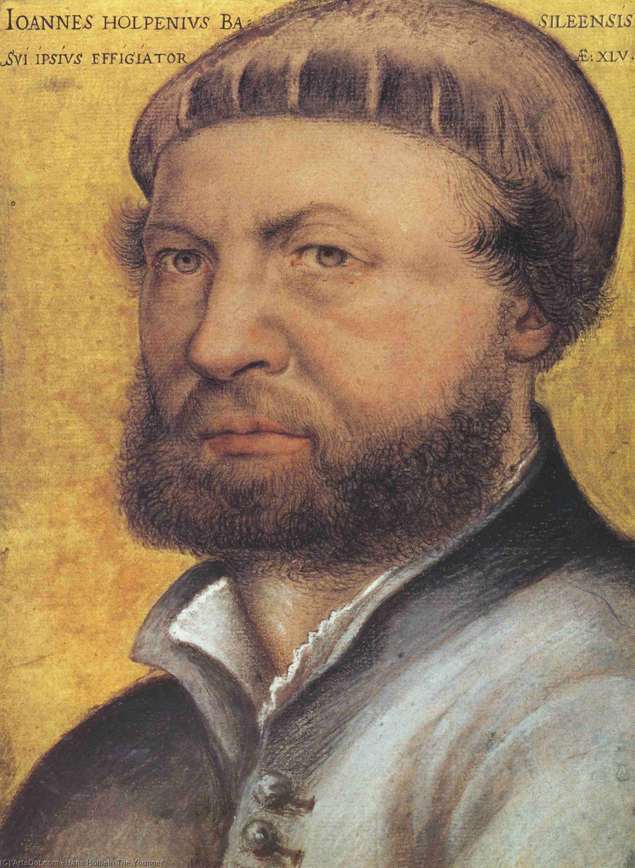 Wikioo.org - The Encyclopedia of Fine Arts - Painting, Artwork by Hans Holbein The Younger - Self Portrait