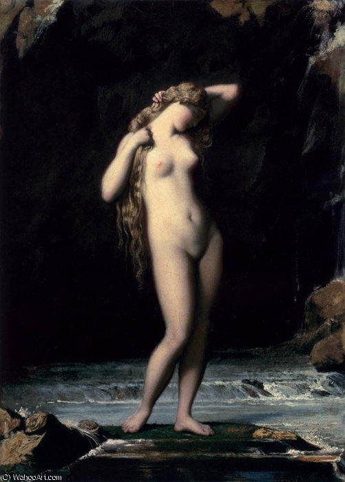 Wikioo.org - The Encyclopedia of Fine Arts - Painting, Artwork by Henri Lehmann - The bather