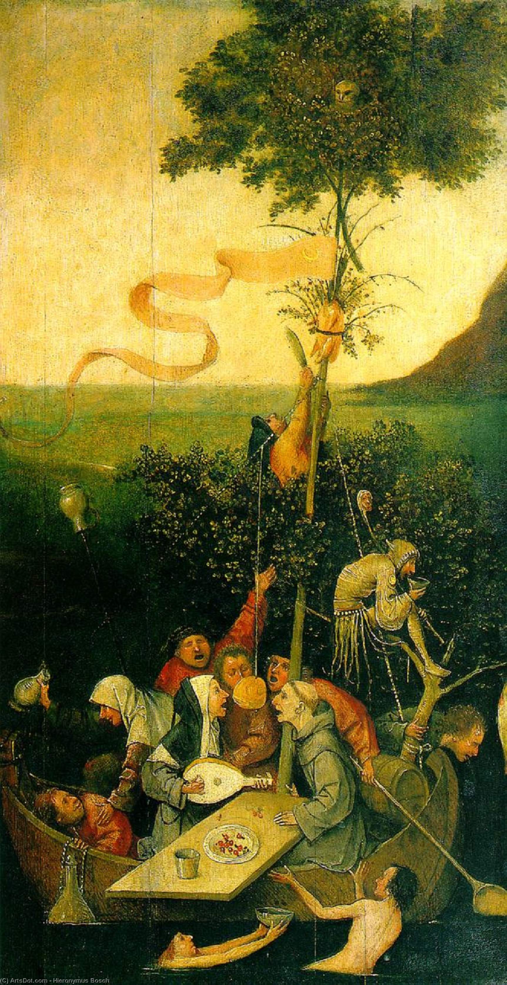 WikiOO.org - Encyclopedia of Fine Arts - Festés, Grafika Hieronymus Bosch - The Ship of Fools2