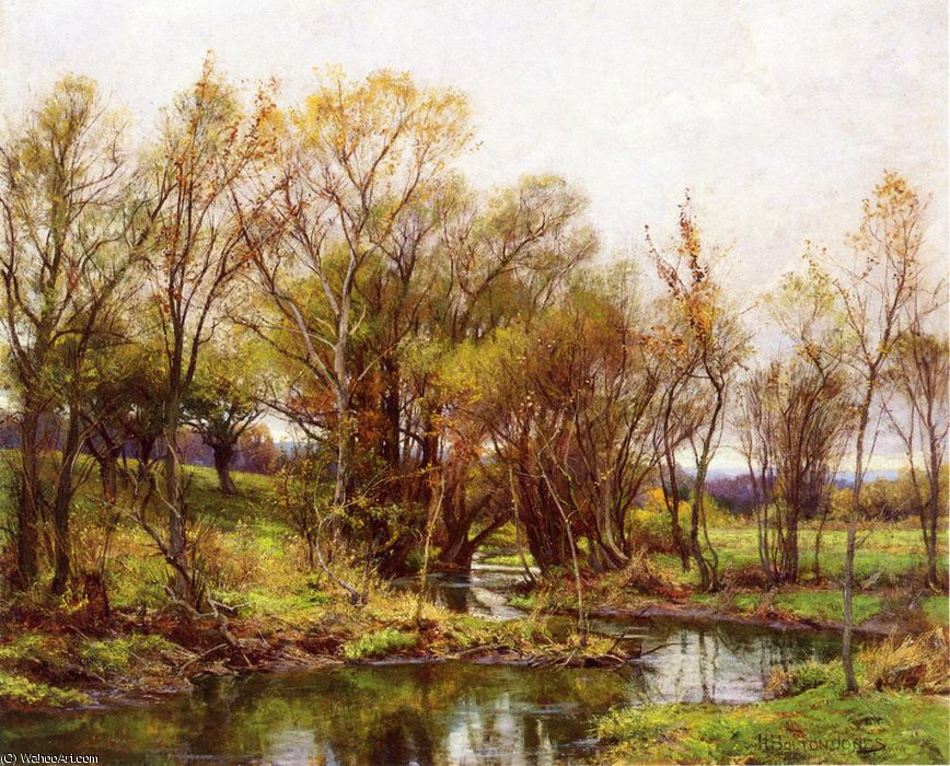 Wikioo.org - The Encyclopedia of Fine Arts - Painting, Artwork by Hugh Bolton Jones - The brook morning