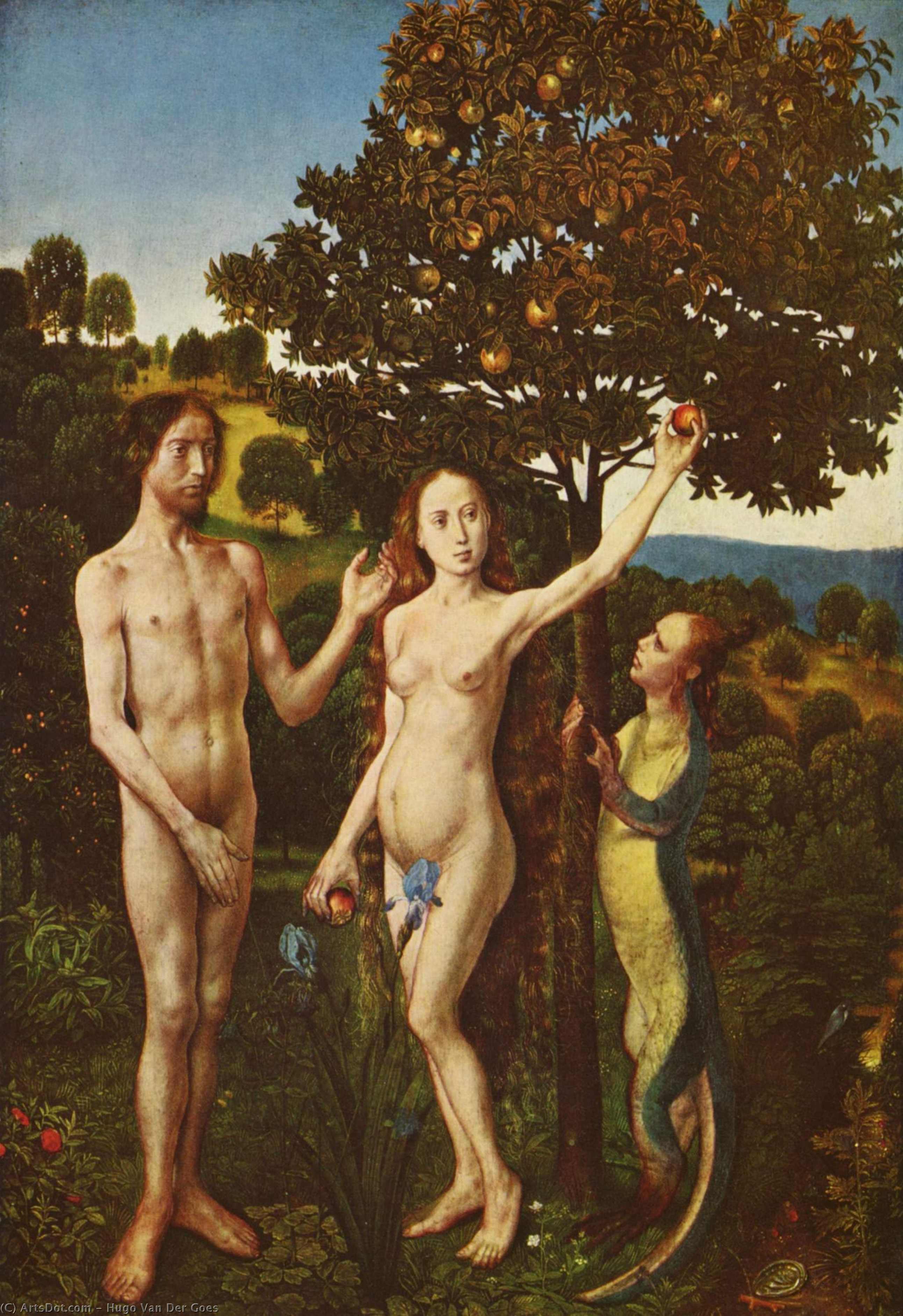 Wikioo.org - The Encyclopedia of Fine Arts - Painting, Artwork by Hugo Van Der Goes - The fall of man