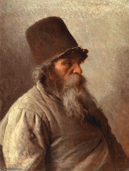 WikiOO.org - Enciclopedia of Fine Arts - Pictura, lucrări de artă Ivan Nikolaevich Kramskoy - Kramskoi village elder