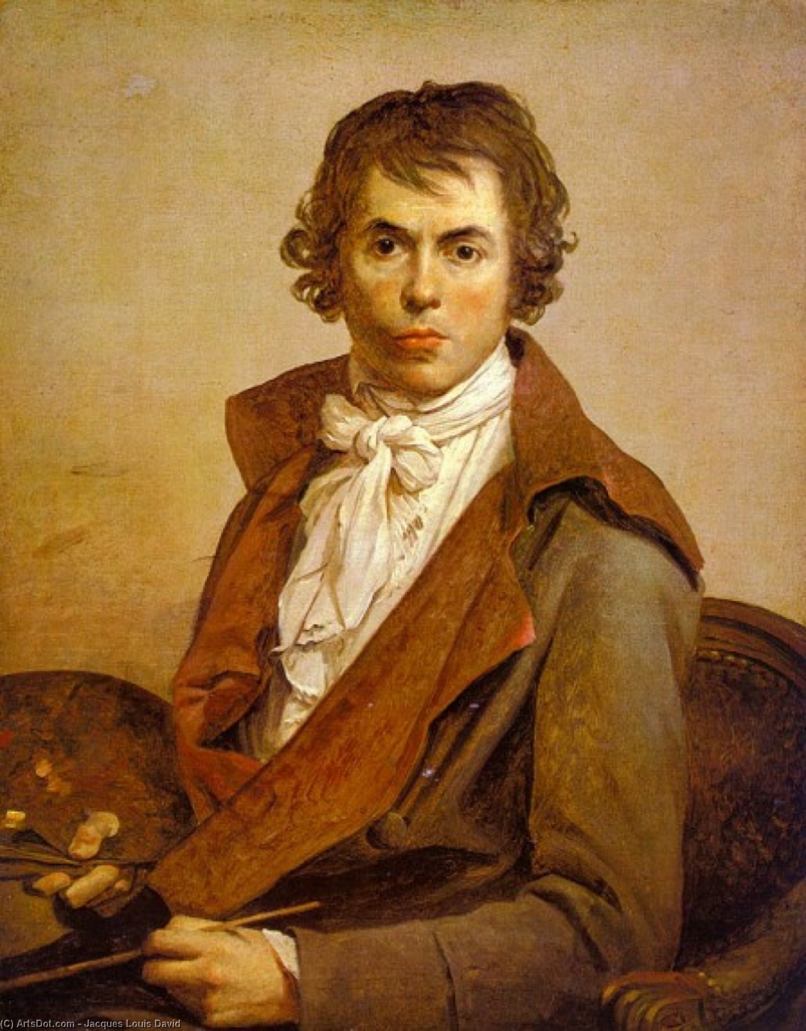 Wikioo.org - Die Enzyklopädie bildender Kunst - Malerei, Kunstwerk von Jacques Louis David - selbstporträt