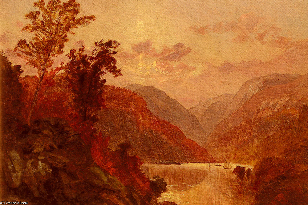 Wikioo.org – L'Encyclopédie des Beaux Arts - Peinture, Oeuvre de Jasper Francis Cropsey - dans les hautes terres de l Hudson