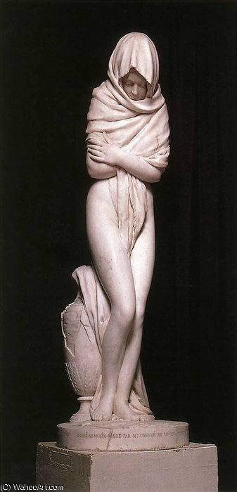 WikiOO.org - Encyclopedia of Fine Arts - Maľba, Artwork Jean Antoine Houdon - The Cold Girl