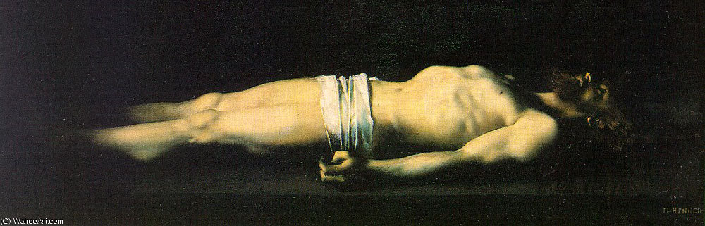 Wikioo.org - The Encyclopedia of Fine Arts - Painting, Artwork by Jean Jacques Henner - Jesus at the Tomb