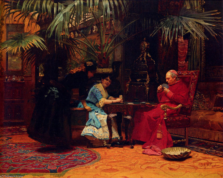 Wikioo.org - The Encyclopedia of Fine Arts - Painting, Artwork by Jean Georges Vibert - the chu