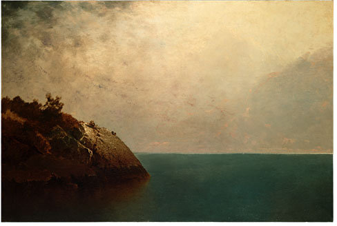 WikiOO.org - Encyclopedia of Fine Arts - Lukisan, Artwork John Frederick Kensett - a foggy sky