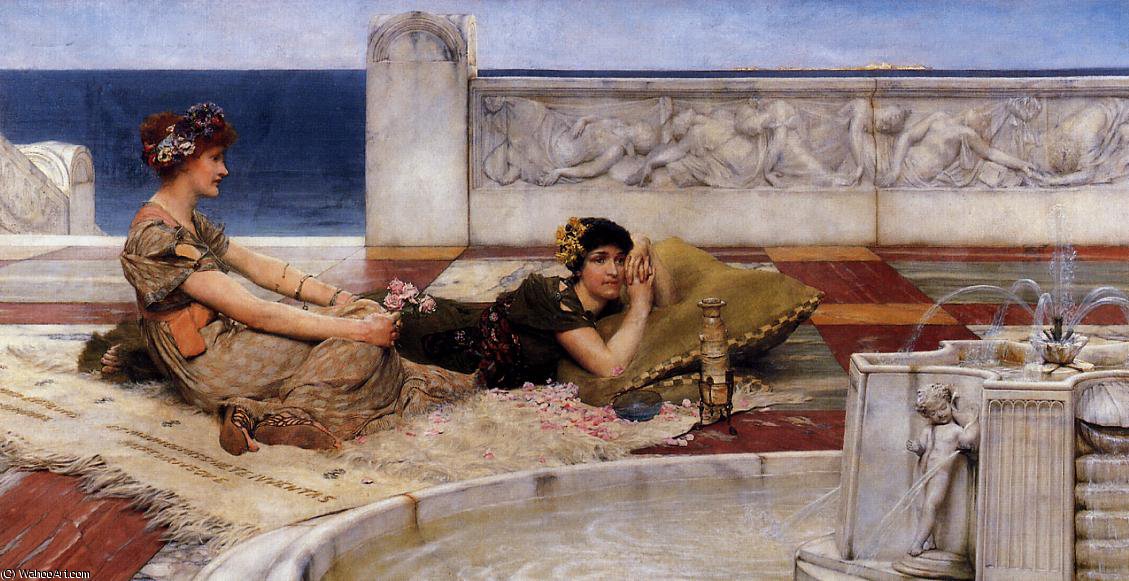 Wikioo.org - The Encyclopedia of Fine Arts - Painting, Artwork by Lawrence Alma-Tadema - Loves votaries