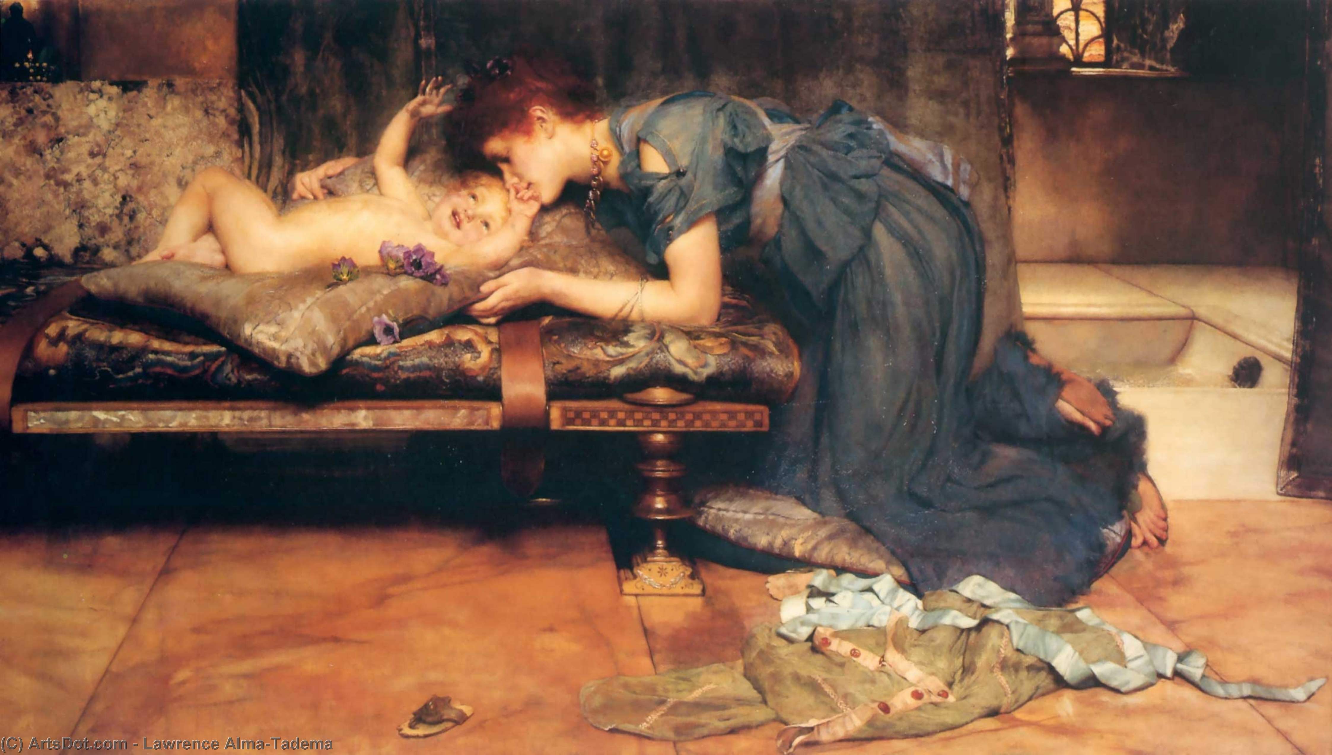 WikiOO.org - Εγκυκλοπαίδεια Καλών Τεχνών - Ζωγραφική, έργα τέχνης Lawrence Alma-Tadema - An earthly paradise