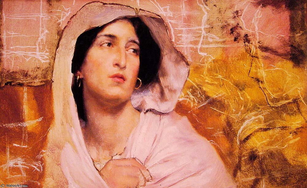 Wikioo.org – L'Encyclopédie des Beaux Arts - Peinture, Oeuvre de Lawrence Alma-Tadema - portrait d'un femme