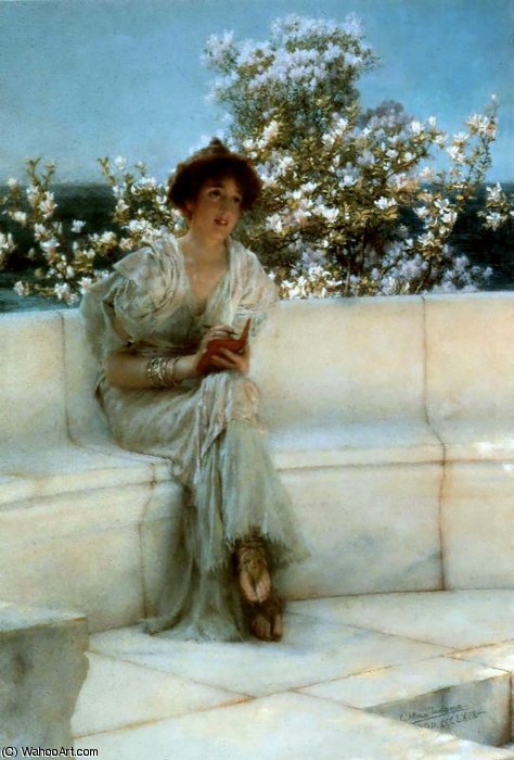 Wikioo.org – L'Encyclopédie des Beaux Arts - Peinture, Oeuvre de Lawrence Alma-Tadema - Les années au printemps