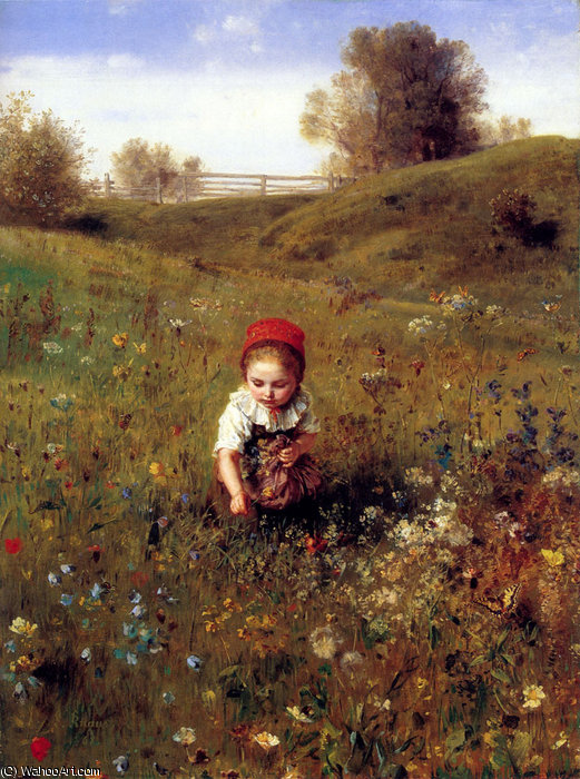 WikiOO.org - אנציקלופדיה לאמנויות יפות - ציור, יצירות אמנות Ludwig Knaus - Spring time