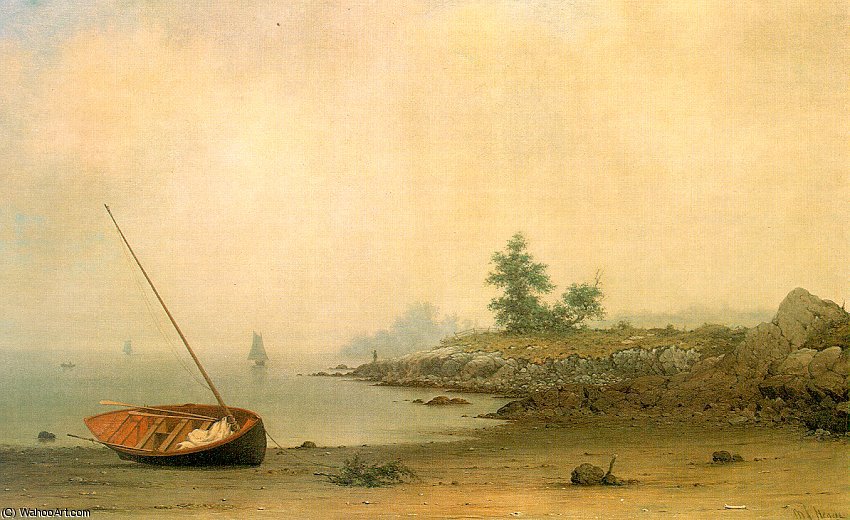 WikiOO.org - אנציקלופדיה לאמנויות יפות - ציור, יצירות אמנות Martin Johnson Heade - The Stranded Boat