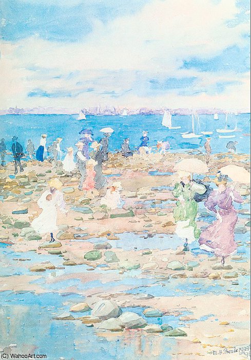 Wikioo.org - The Encyclopedia of Fine Arts - Painting, Artwork by Maurice Brazil Prendergast - Summer vis