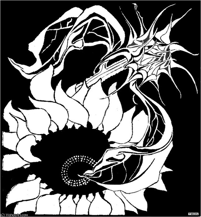 WikiOO.org - Güzel Sanatlar Ansiklopedisi - Resim, Resimler Maurits Cornelis Escher - Sunflowers
