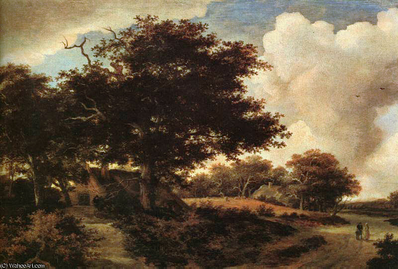 Wikioo.org - The Encyclopedia of Fine Arts - Painting, Artwork by Meindert Hobbema - Meyndert landscape