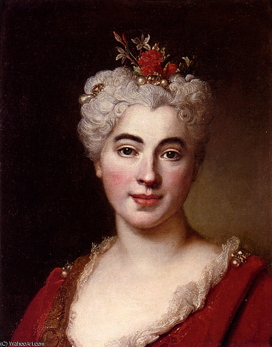 Wikioo.org - The Encyclopedia of Fine Arts - Painting, Artwork by Nicolas De Largillière - Largillierre nicolas de portrait of a elisabeth