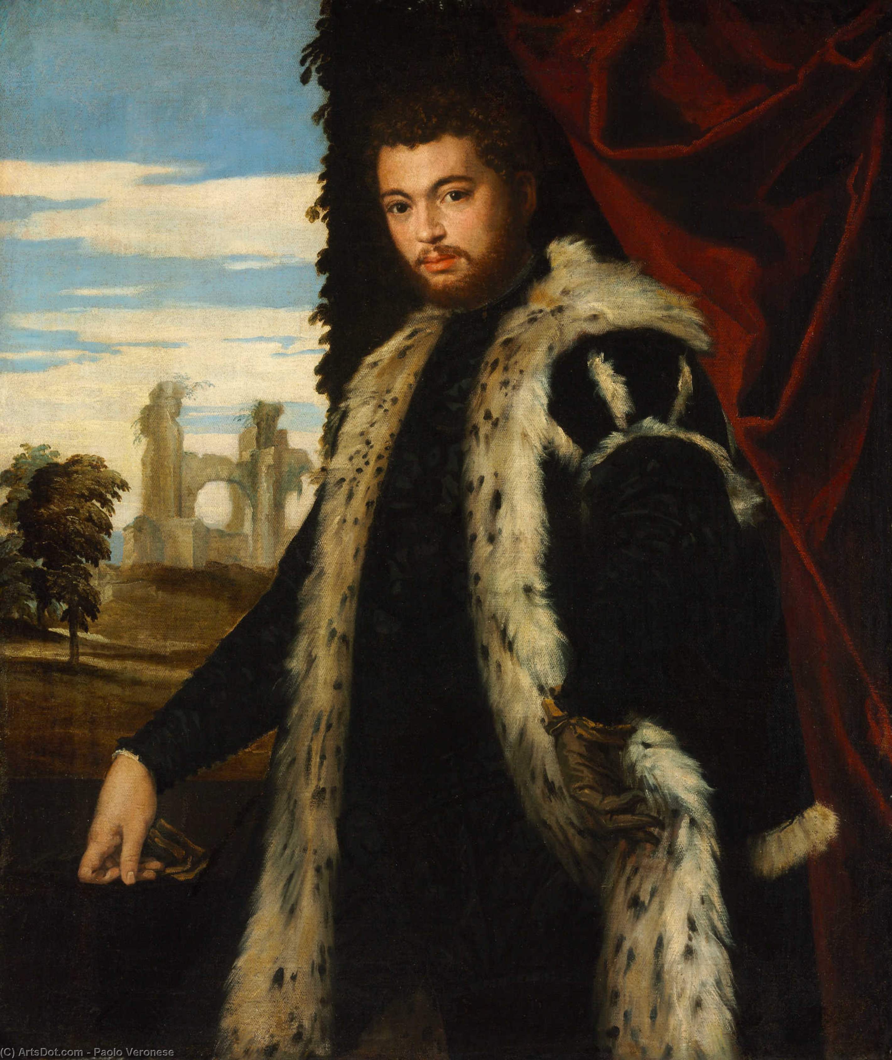 Wikioo.org – La Enciclopedia de las Bellas Artes - Pintura, Obras de arte de Paolo Veronese - retrato de un man
