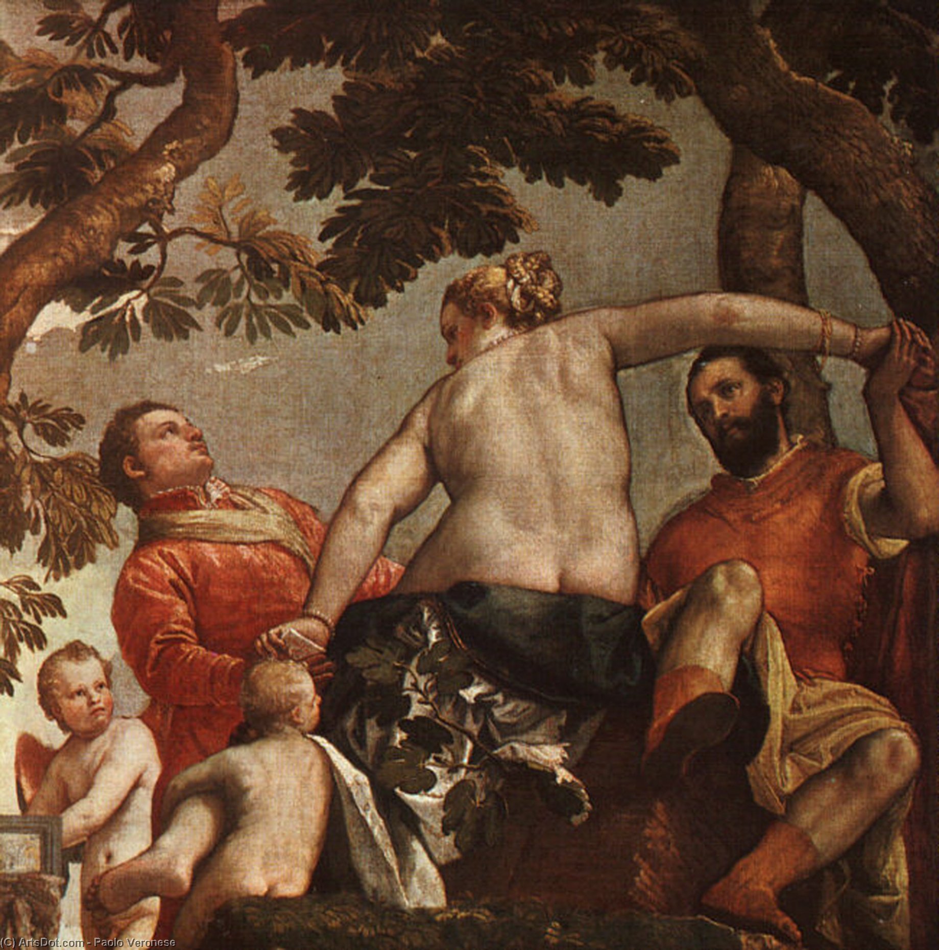 Wikioo.org - The Encyclopedia of Fine Arts - Painting, Artwork by Paolo Veronese - The Allegory of Love Unfaithfulness