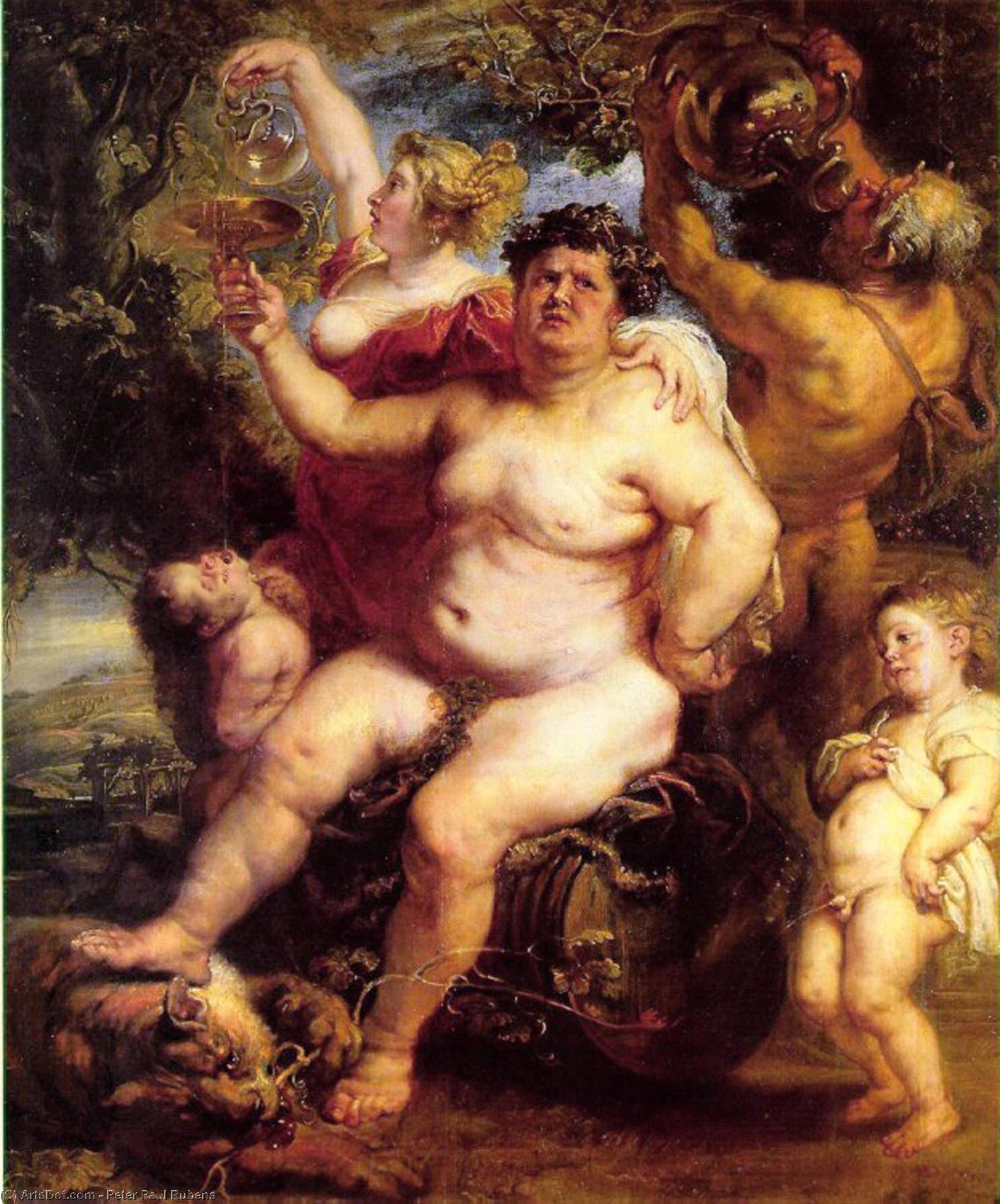 WikiOO.org - 백과 사전 - 회화, 삽화 Peter Paul Rubens - Bacchus