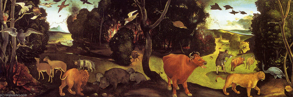 Wikioo.org - The Encyclopedia of Fine Arts - Painting, Artwork by Piero Di Cosimo (Piero Di Lorenzo) - The forest fire