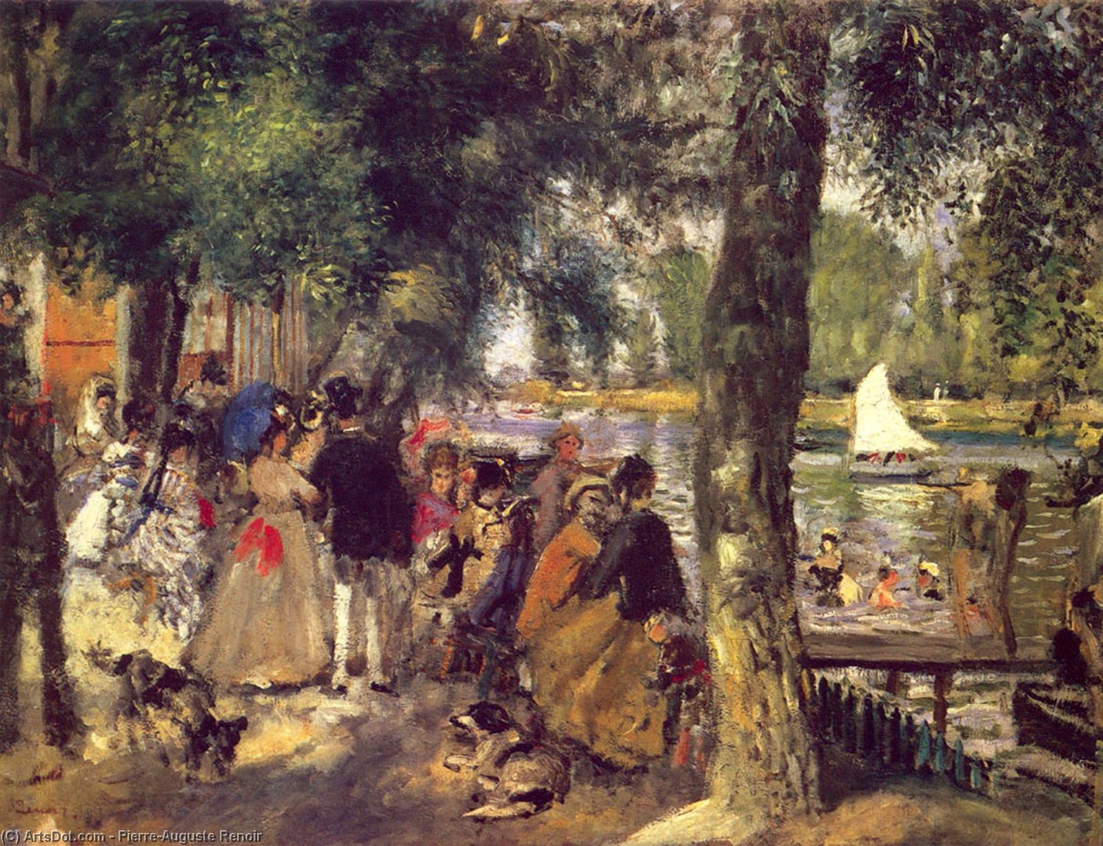 Wikioo.org - The Encyclopedia of Fine Arts - Painting, Artwork by Pierre-Auguste Renoir - La grenouilliere