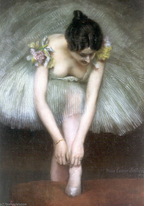 Wikioo.org - The Encyclopedia of Fine Arts - Painting, Artwork by Albert Ernest Carrier Belleuse - Before the Ballet