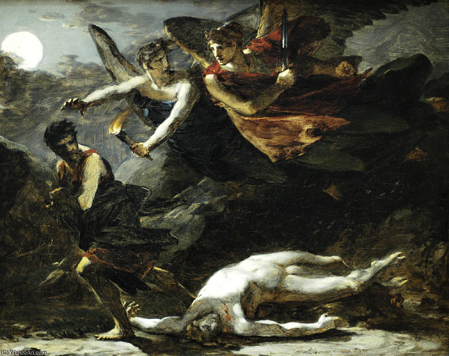 WikiOO.org - Encyclopedia of Fine Arts - Maalaus, taideteos Pierre-Paul Prud'hon - Justice and Divine Vengeance Pursuing Crime study