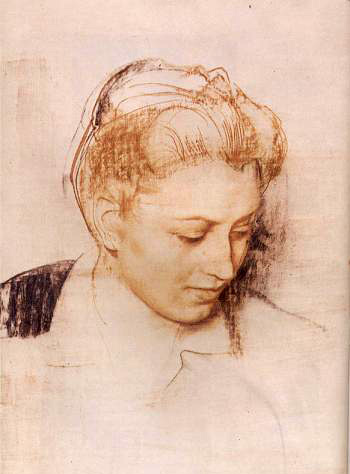WikiOO.org - Encyclopedia of Fine Arts - Malba, Artwork Pietro Annigoni - Ritratto di Benedetta