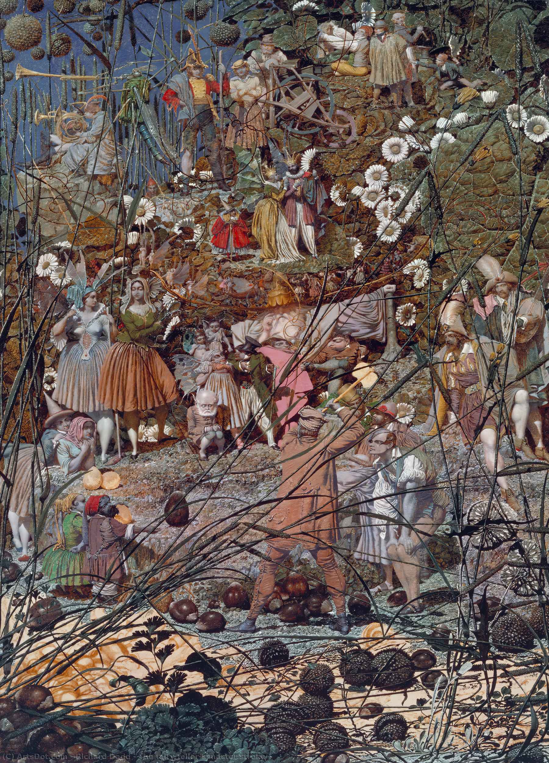 Wikioo.org - Bách khoa toàn thư về mỹ thuật - Vẽ tranh, Tác phẩm nghệ thuật Richard Dadd - The fairy feller-s master stroke