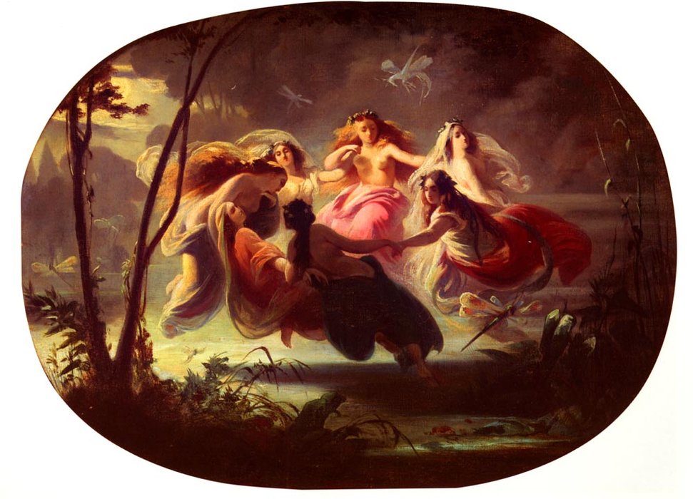 WikiOO.org - Encyclopedia of Fine Arts - Maľba, Artwork Robert Alexander Hillingford - The fairy dance