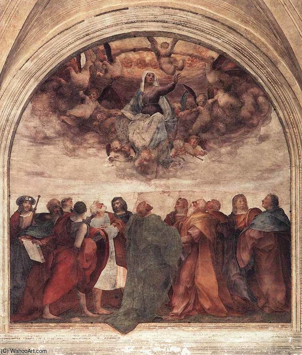 Wikioo.org - The Encyclopedia of Fine Arts - Painting, Artwork by Rosso Fiorentino - Assumption of the viorgin