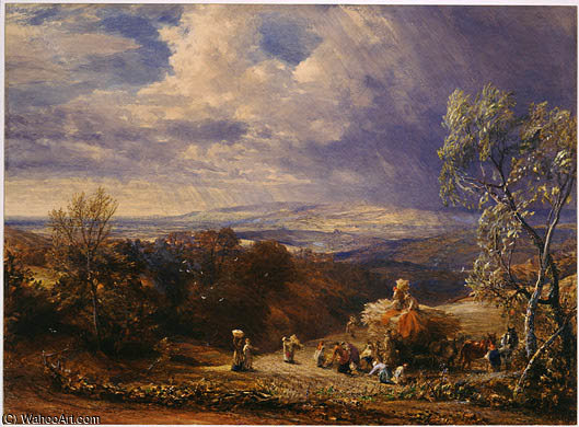 Wikioo.org - The Encyclopedia of Fine Arts - Painting, Artwork by Samuel Palmer - Harvesting