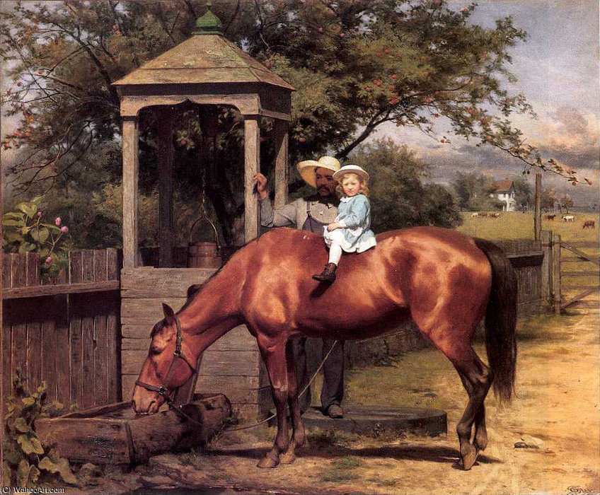 WikiOO.org - 백과 사전 - 회화, 삽화 Seymour Joseph Guy - Equestrian portrait
