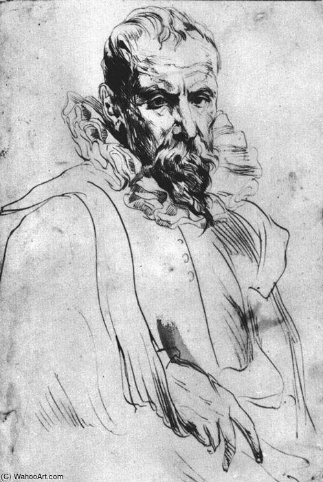 Wikioo.org – L'Encyclopédie des Beaux Arts - Peinture, Oeuvre de Anthony Van Dyck - Portrait de Pierre Bruegel le Jeune