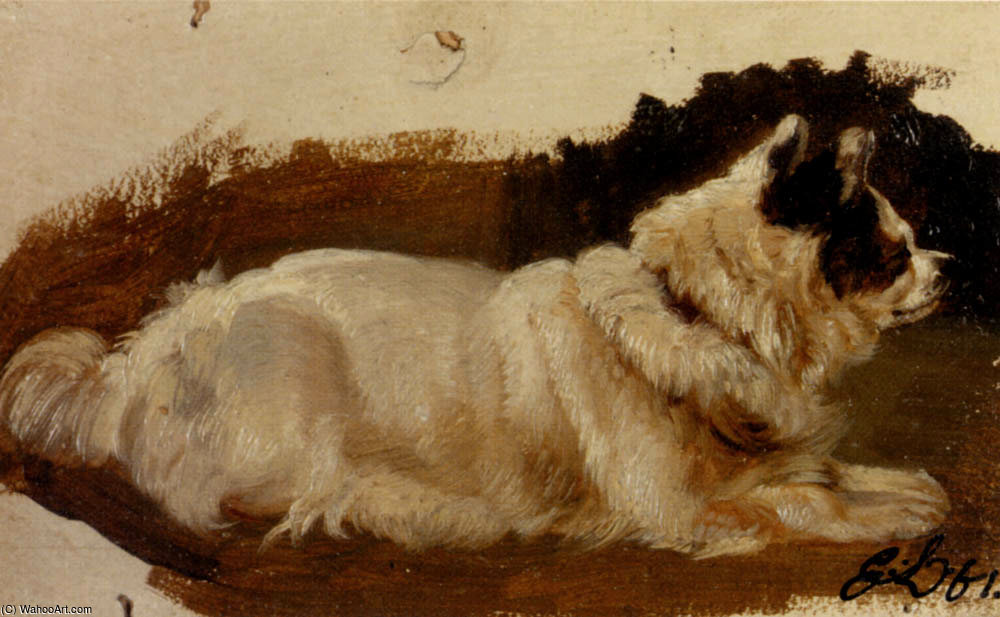 WikiOO.org - Encyclopedia of Fine Arts - Maalaus, taideteos Edwin Henry Landseer - henry study of a chow