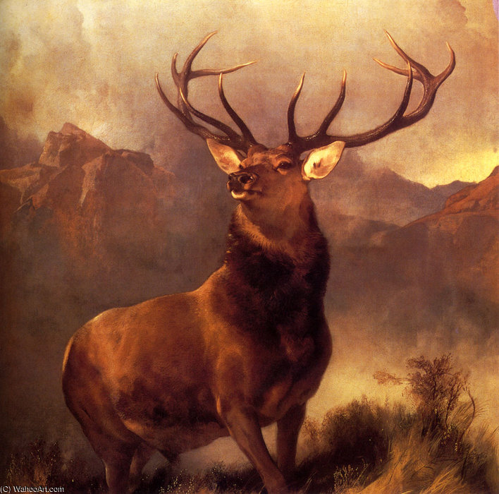 Wikioo.org - The Encyclopedia of Fine Arts - Painting, Artwork by Edwin Henry Landseer - monarch of the glen