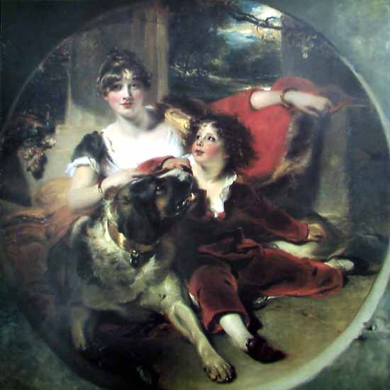 WikiOO.org - Encyclopedia of Fine Arts - Lukisan, Artwork Thomas Lawrence - Mrs Maguire and her son BGG