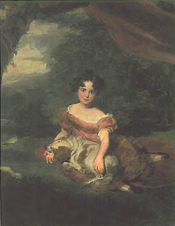 WikiOO.org - 백과 사전 - 회화, 삽화 Thomas Lawrence - Portrait of miss Peel BGG