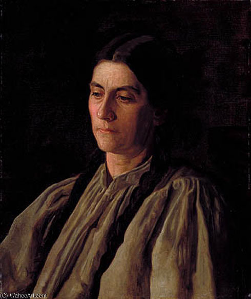 WikiOO.org - 百科事典 - 絵画、アートワーク Thomas Eakins - 母親（アニーウィリアムズガンディー）