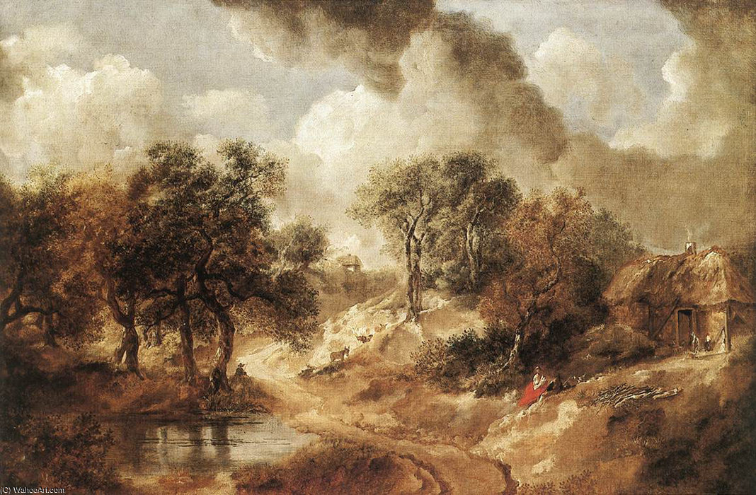 Wikioo.org - The Encyclopedia of Fine Arts - Painting, Artwork by Thomas Gainsborough - Landscape