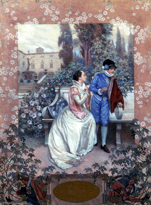 Wikioo.org - สารานุกรมวิจิตรศิลป์ - จิตรกรรม Valentine Cameron Prinsep - Printz hans Shakespearean Scenes