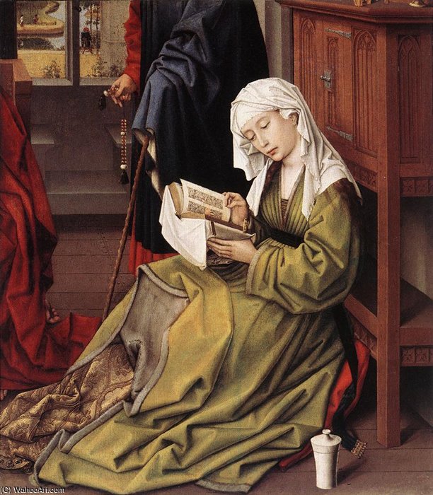 WikiOO.org - Enciklopedija likovnih umjetnosti - Slikarstvo, umjetnička djela Goswijn Van Der Weyden - The magdalen reading
